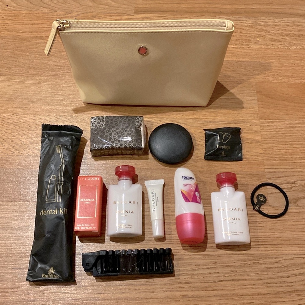 ❤️ Bulgari Emirates Cosmetic Case and Makeup Skincare Bundle New